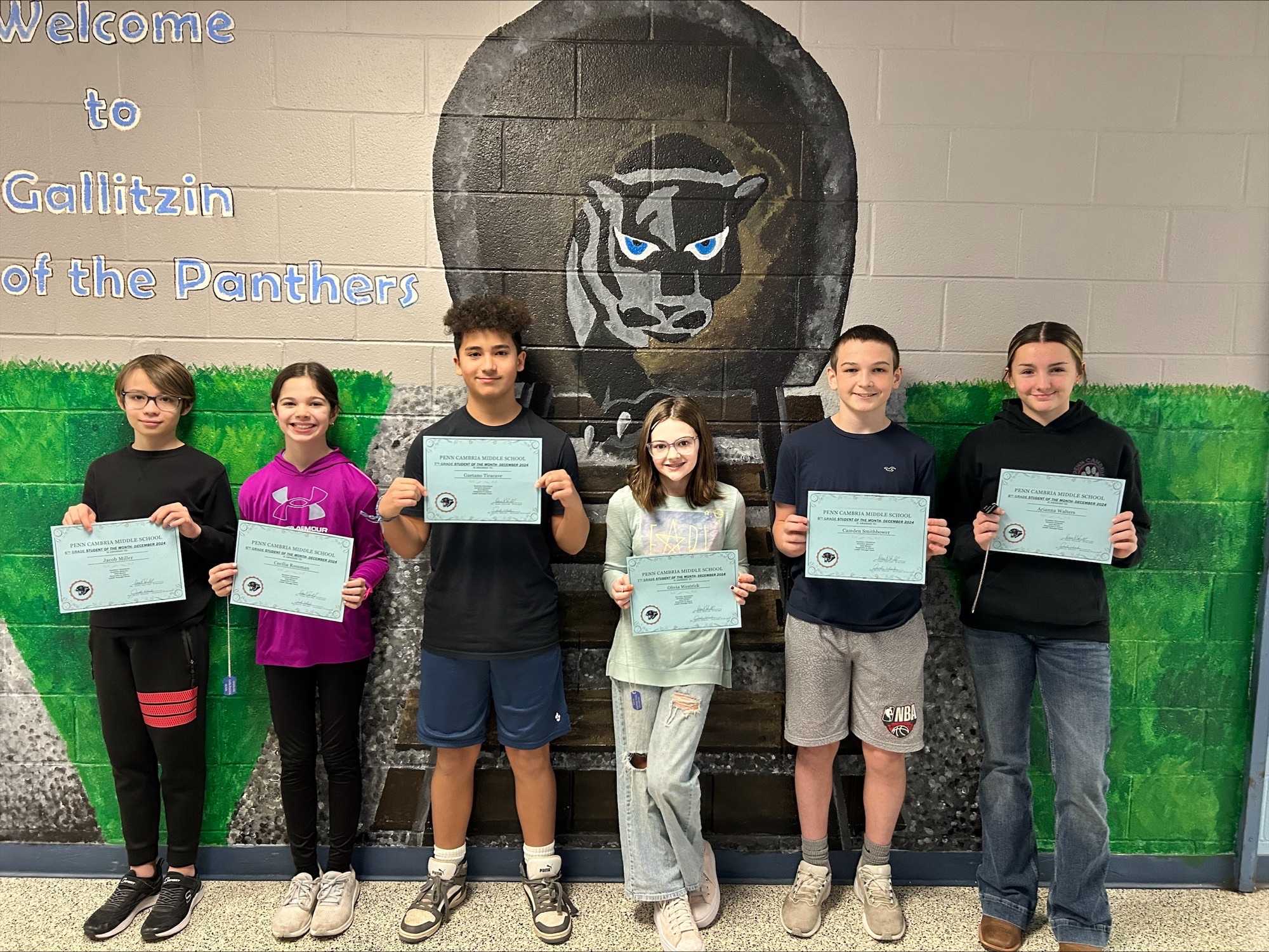 December Students of the Month!